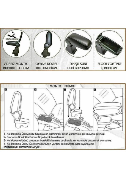 Vw Golf 4 Kol Dayama Kolçak Vidasız Orta Konsol Niken fırsatları