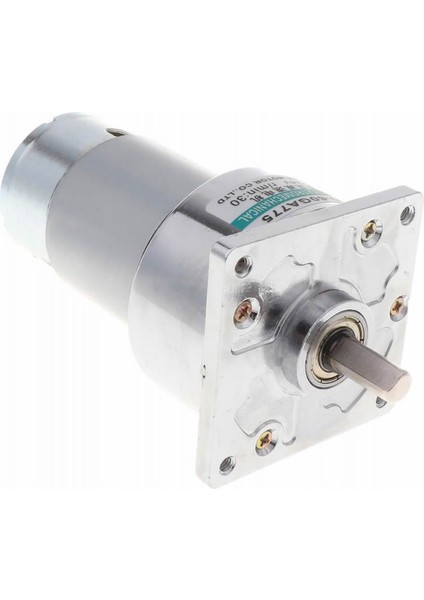 Roba D-60GA775 Dc Motor 24V 30RPM 35W 40KG.CM Yüksek Tork Kuvvet Metal Dişli Redüktörlü Robot Cnc Makine Otomasyon Tekne Araba Elektrikli Bisiklet