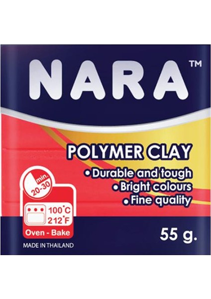 Nara Polimer Kil 55 Gram PM50 Neon Red 6'lı Şirink