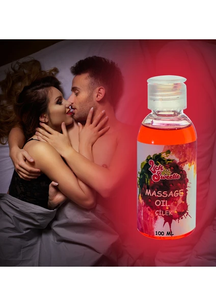 Lick Me Sweetie Çilek Aromalı Yenilebilir Masaj Yağı & Kayganlaştırıcı Jel 100 Ml.