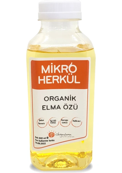 Doğaçlama Gıda Organik Elma Özü 600 ml