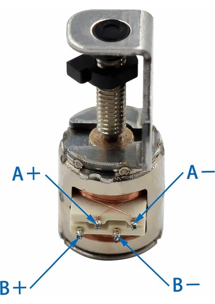 Roba Micro Step Motor Slider Mini Micro Iki Fazlı Dört Telli Minyatür Kayar Vidalı Step Motor