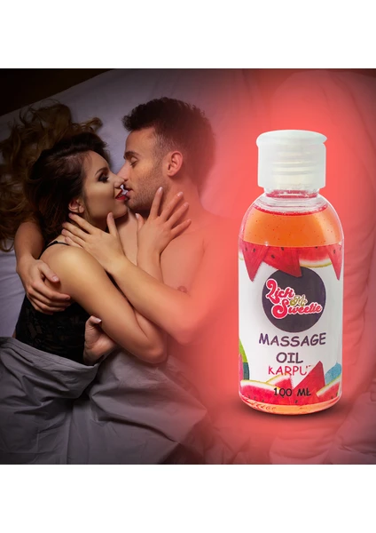 Lick Me Sweetie Karpuz Aromalı Yenilebilir Masaj Yağı - Kayganlaştırıcı Jel 100 Ml