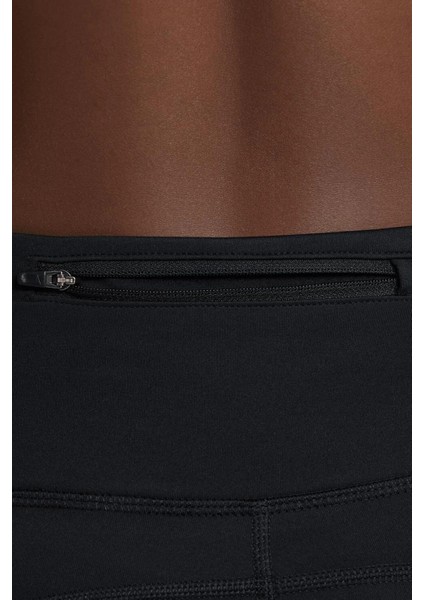 Fast Dri Fit Crop Leggings Black Kısa Crop Çok Cepli Toparlayıcı Tayt Siyah fırsatları