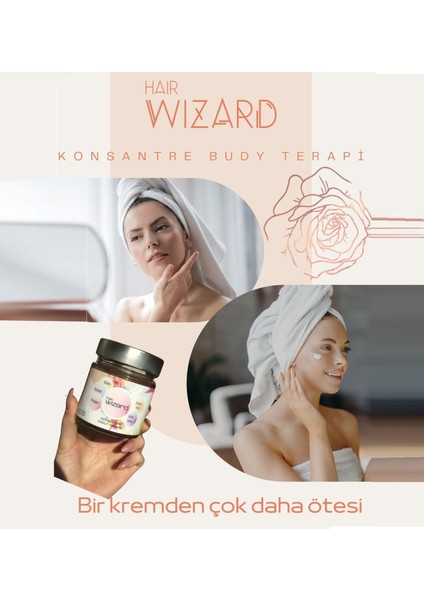 Wizard Konsantre Vücut Terapisi Keratin / Biotin / Kolajen / Aloe Vera / Kakao Yağı