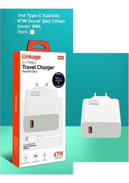 67W Hızlı Type-C Sarj Seti