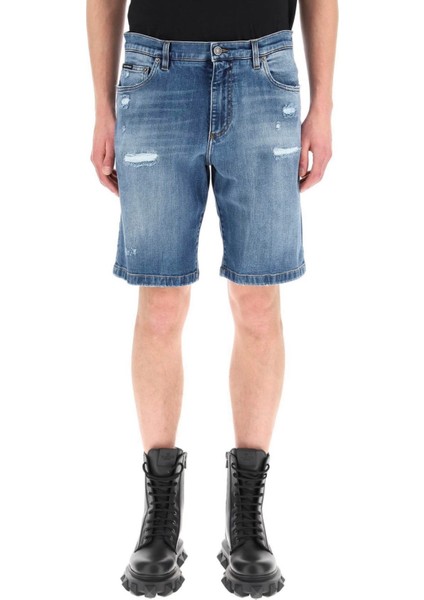 Dolce&gabbana Regular Fit Erkek Kot Sort GWNXADG8ET4