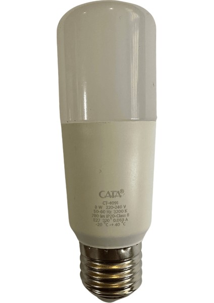CT-4091 8W 3200K (Günışığı) E27 Duylu LED Ampul (8 Adet)