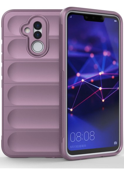 Huawei Mate 20 Lite Kılıf Mat Hisli Kamera Korumalı Renkli Silikon