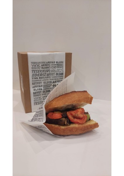Hamburger,sandviç, Yarım Ekmek Kağıdı 13X21 Yağlı Kağıt 1.000 Adet