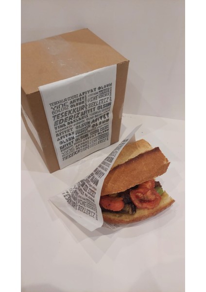 Hamburger,sandviç, Yarım Ekmek Kağıdı 13X21 Yağlı Kağıt 1.000 Adet
