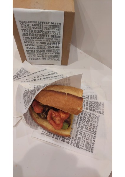 Hamburger,sandviç, Yarım Ekmek Kağıdı 13X21 Yağlı Kağıt 1.000 Adet