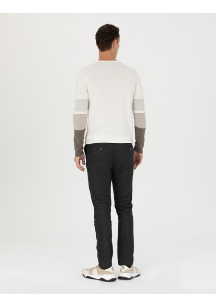 Erkek Antrasit Slim Fit Kanvas Pantolon 50278130-VR006