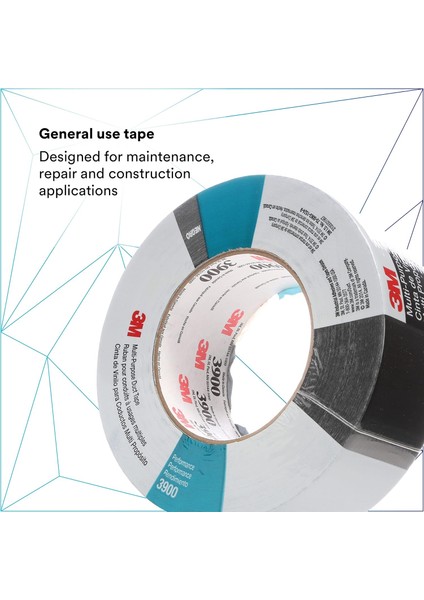 3900 Çok Amaçlı Tamir Bandı 48 mm x 54,8 M, Siyah fırsatları