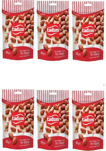 Kavrulmuş Tuzlu Yer Fıstığı 90 gr x 6 Adet