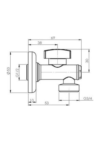 Bocchi 6170-0002 Filtreli Çamaşır Musluğu 3/4