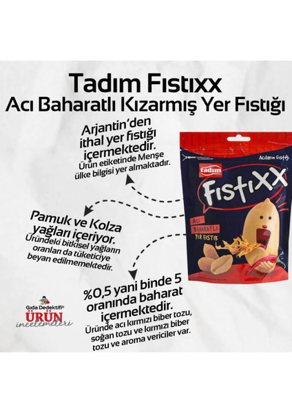 Fıstıxx Acı Baharatlı Yer Fıstığı 75 gr