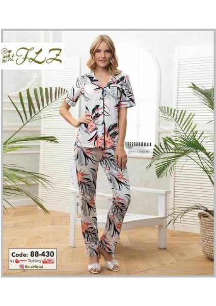 Flz 88-430 Kısa Kollu Bayan Pijama Takımı