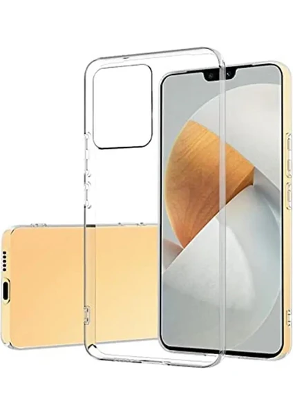 Case World Caseworld Vivo V23 Kapak 1mm Süper Silikon Şeffaf Kılıf