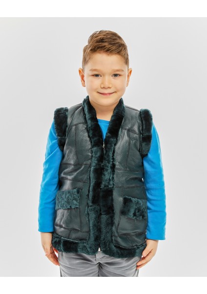 Hakiki Deri Çocuk Yelek