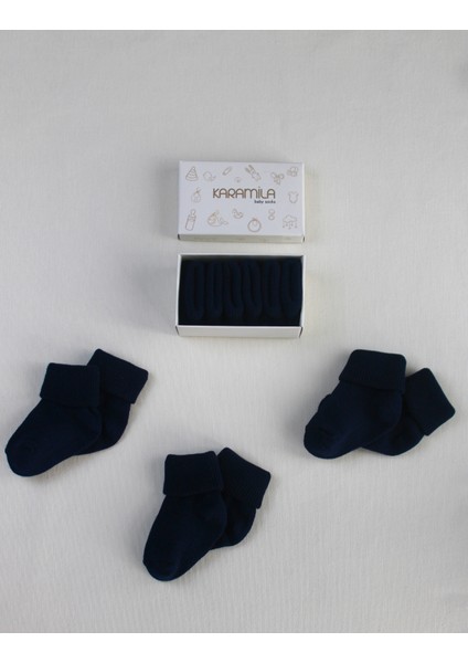 3'lü Set Bebek Bambu Çorap -Baby Bamboo Socks - Yenidoğan Çorap