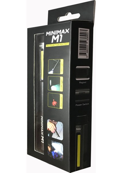 Minimax M1 (Yeni) Özel Metal Tasarım 3 Fonksiyonlu (Lazer + 50 M2 Gövde Lambası + El Feneri) Ce+Rohs Belgeli