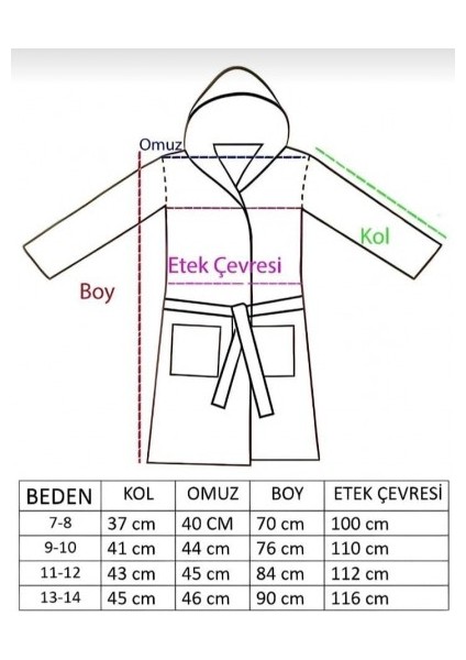 Diji Baby Çocuk Bornozu Kenarı Desenli Pamuklu Sarı