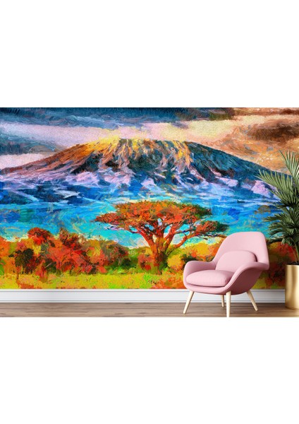 Tanzanya Kilimanjaro Dağı Manzarası Duvar Kağıdı-3480