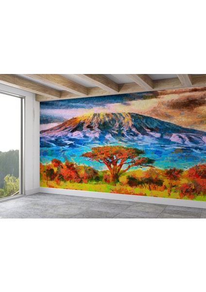 Tanzanya Kilimanjaro Dağı Manzarası Duvar Kağıdı-3480 fiyatları