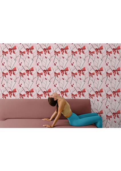 Kurdela Detaylı Kuşburnu Ağacı Duvar Kağıdı-5589 fırsatları