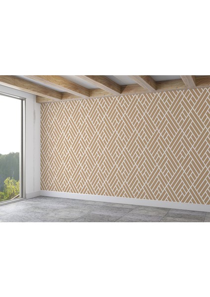 Pastel Renkli Geometrik Desenli Duvar Kağıdı-5791 fiyatları