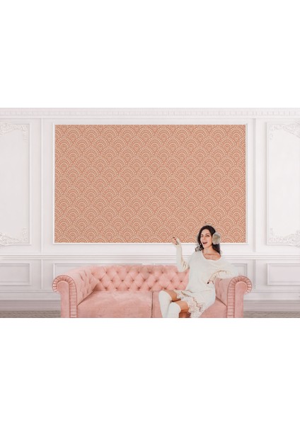 Pembe Kalp Ikonlu Kız Çocuk Odası Duvar Kağıdı-5543 modelleri