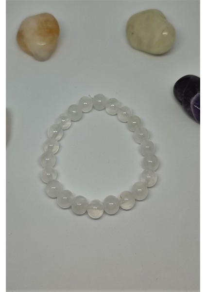 8 mm Selenit Doğaltaş Bileklik fiyatları