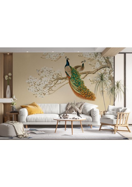 Dalda Duran Tavus Kuşları Duvar Kağıdı-5611