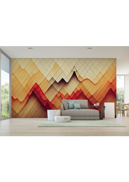 Iskandinav Tarzı Modern Desenli Duvar KAĞIDI-5763