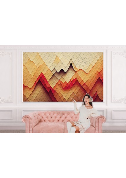 Iskandinav Tarzı Modern Desenli Duvar KAĞIDI-5763 modelleri