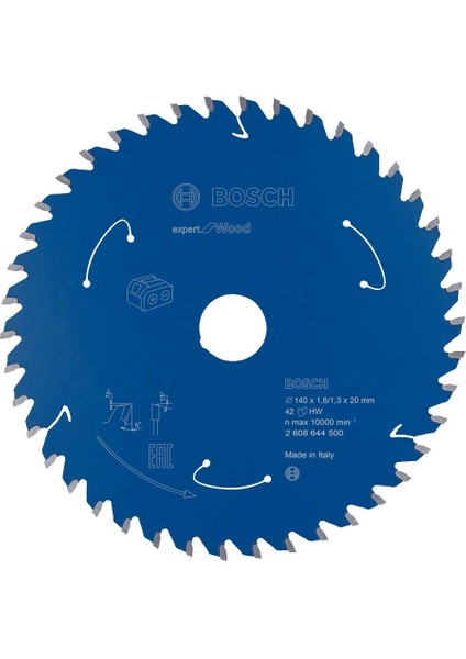 Expert 140*20 42 Diş Akülü Makineler İçin Ahşap Testere Bıçağı 2608644500