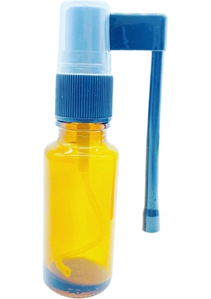 20 ml Cam Amber Şişe Gaga Boğaz Sprey Başlıklı 10 Adet