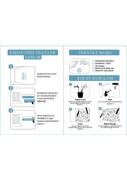 Çiçek ve Yaprak Desenli Iskandinav Tarzı Duvar Kağıdı-5558 indirimleri