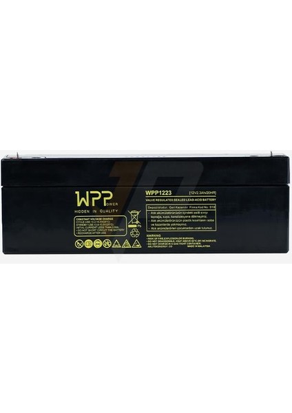 Wpp 12 V 2.3 Ah Bakımsız Kuru Akü