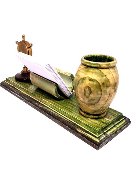 Gemici Dümeni Saat Bölümü Bulunan Masa Üzeri Kartvizitlik notluk Kale ml ik fiyatları