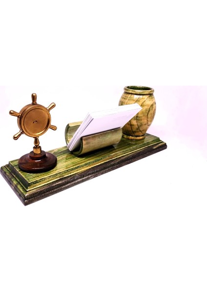 Gemici Dümeni Saat Bölümü Bulunan Masa Üzeri Kartvizitlik notluk Kale ml ik modelleri