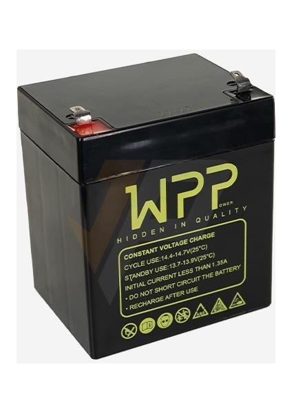 Wpp 12 V 4.5 Ah Bakımsız Kuru Akü