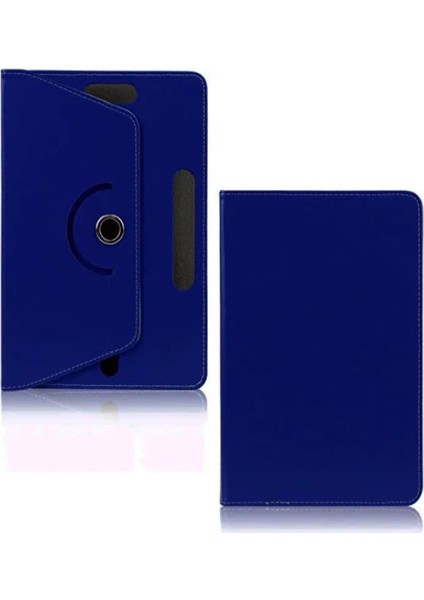 Vorcom S Tab7 Uyumlu 10.1" Dönerli Standlı Deri Tablet Kılıfı - Lacivert