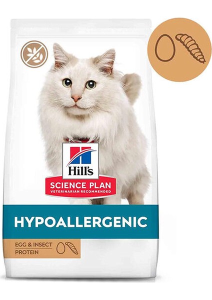 Hills Hypoallergenic Yumurta ve Böcek Proteinli 1,5kg Tahılsız Kedi Maması Hipoalerjenik Kedi
