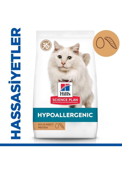 Hills Hypoallergenic Yumurta ve Böcek Proteinli 1,5kg Tahılsız Kedi Maması Hipoalerjenik Kedi fiyatları