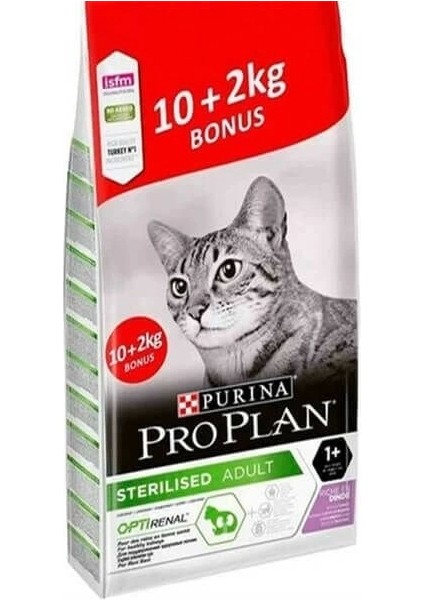 Pro Plan Sterilised Hindili Kısırlaştırılmış Kedi Maması 10+2 kg