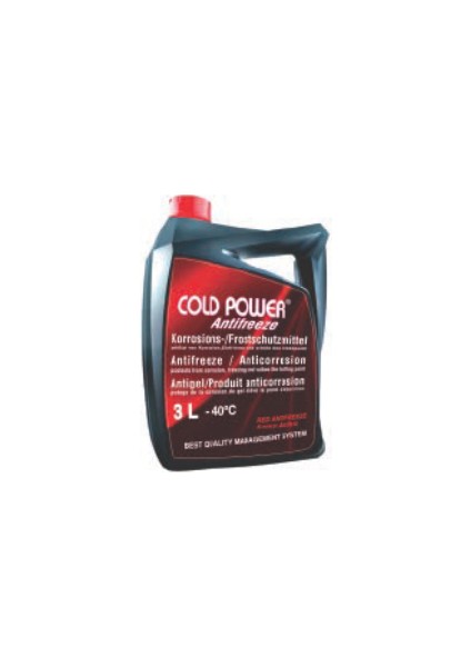 Coldpower 3 Litre Kırmızı Antifriz -37 Derece / Ta