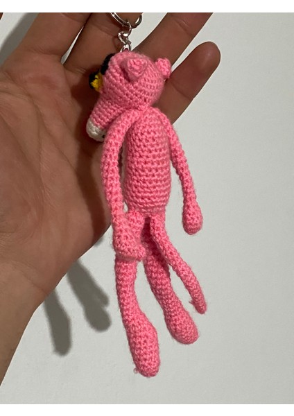 Lbr Garment Pembe Panter Amigurumi Anahtarlık