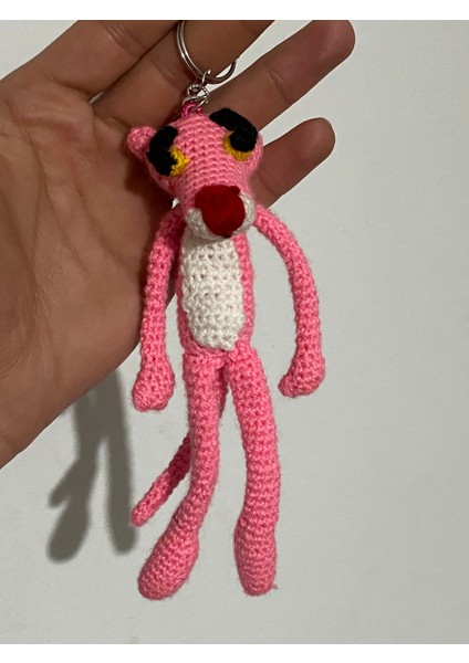 Lbr Garment Pembe Panter Amigurumi Anahtarlık